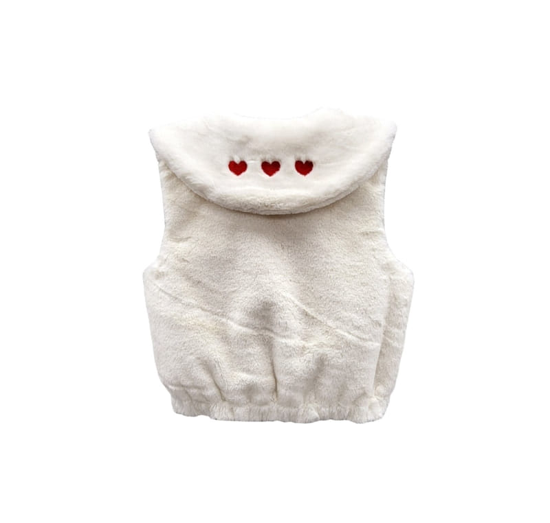 KOKOYARN - Korean Children Fashion - #Kfashion4kids - Mink Fluffy Collar Vest