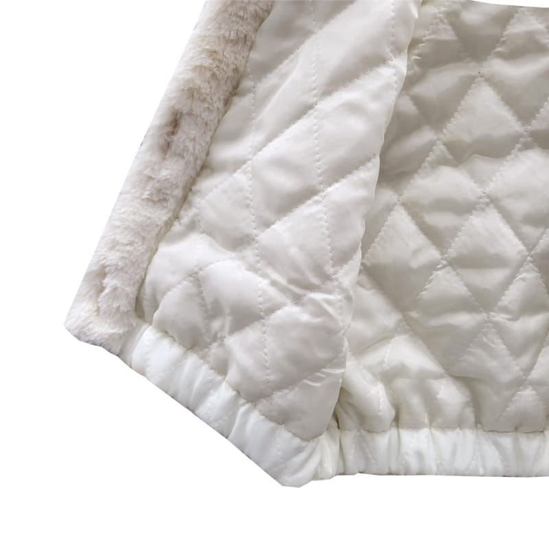 KOKOYARN - Korean Children Fashion - #Kfashion4kids - Mink Fluffy Collar Vest - 2