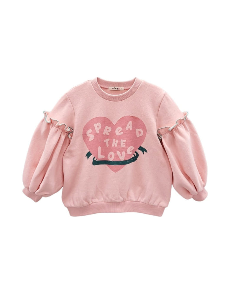 KOKOYARN - Korean Children Fashion - #Kfashion4kids - Love Love Puff Sweatshirt - 2