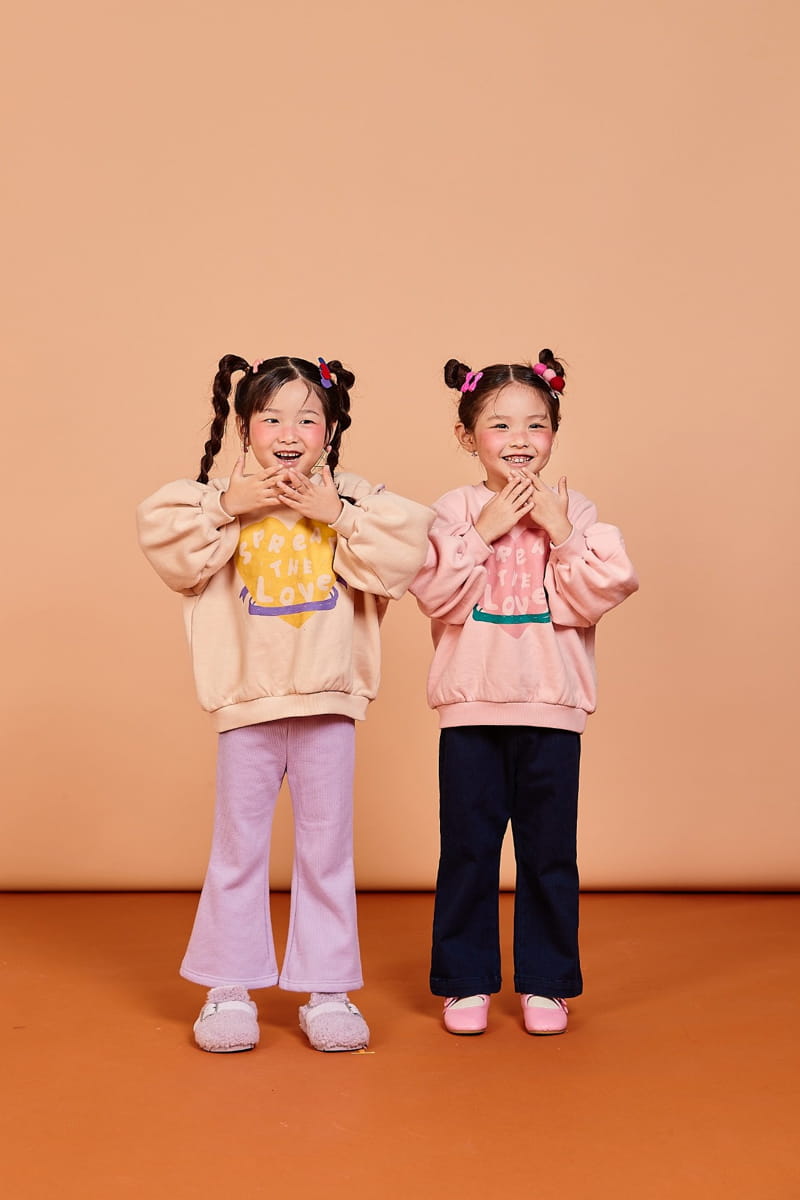 KOKOYARN - Korean Children Fashion - #Kfashion4kids - Love Love Puff Sweatshirt - 4