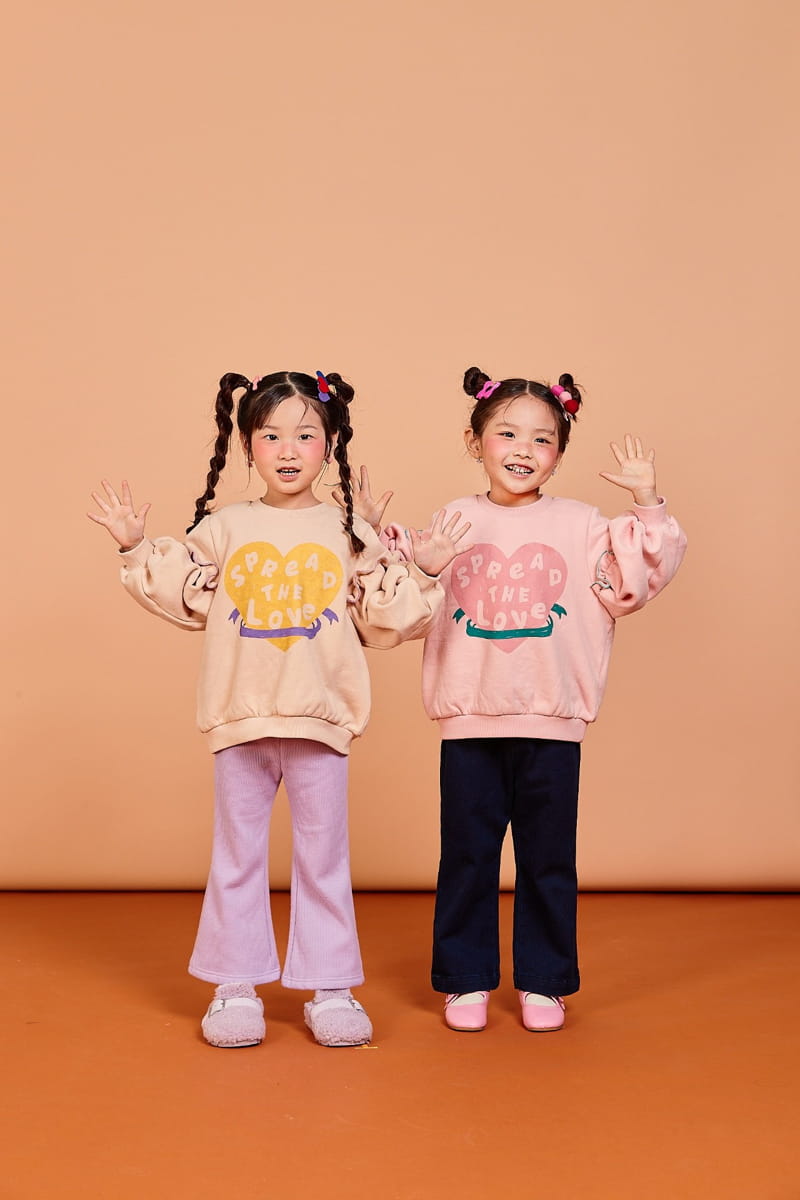 KOKOYARN - Korean Children Fashion - #Kfashion4kids - Love Love Puff Sweatshirt - 5