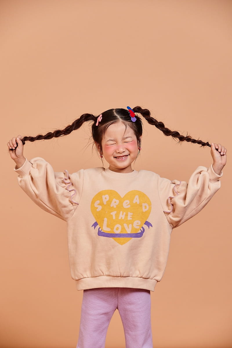 KOKOYARN - Korean Children Fashion - #Kfashion4kids - Love Love Puff Sweatshirt - 7