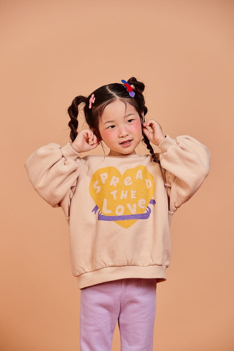 KOKOYARN - Korean Children Fashion - #Kfashion4kids - Love Love Puff Sweatshirt - 8
