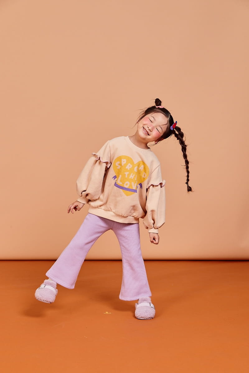 KOKOYARN - Korean Children Fashion - #Kfashion4kids - Love Love Puff Sweatshirt - 9