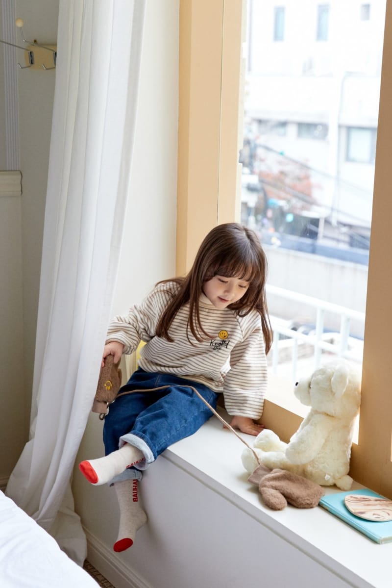 LA CHOUCHOU - Korean Children Fashion - #Kfashion4kids - Smile Stripes Tee