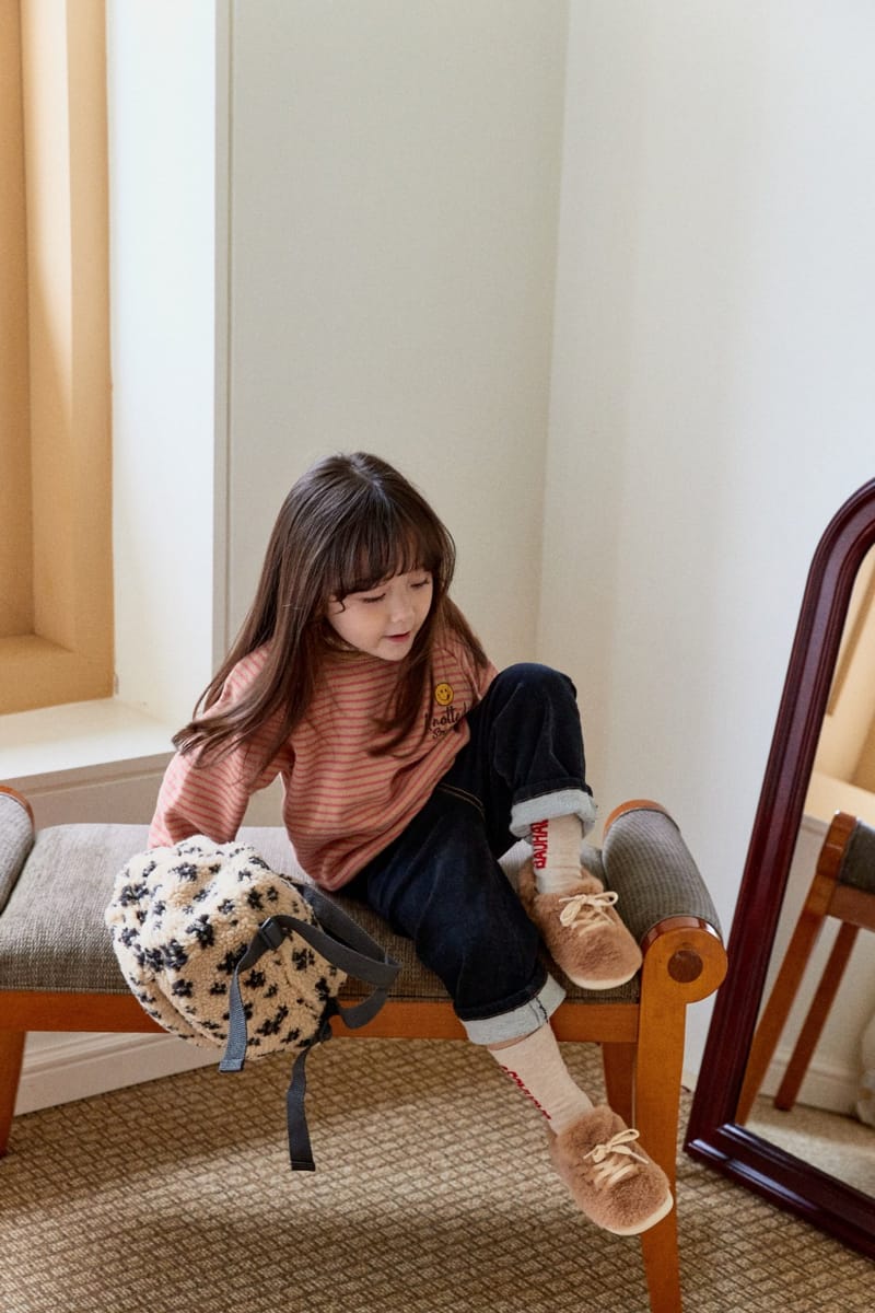 LA CHOUCHOU - Korean Children Fashion - #Kfashion4kids - Smile Stripes Tee - 12