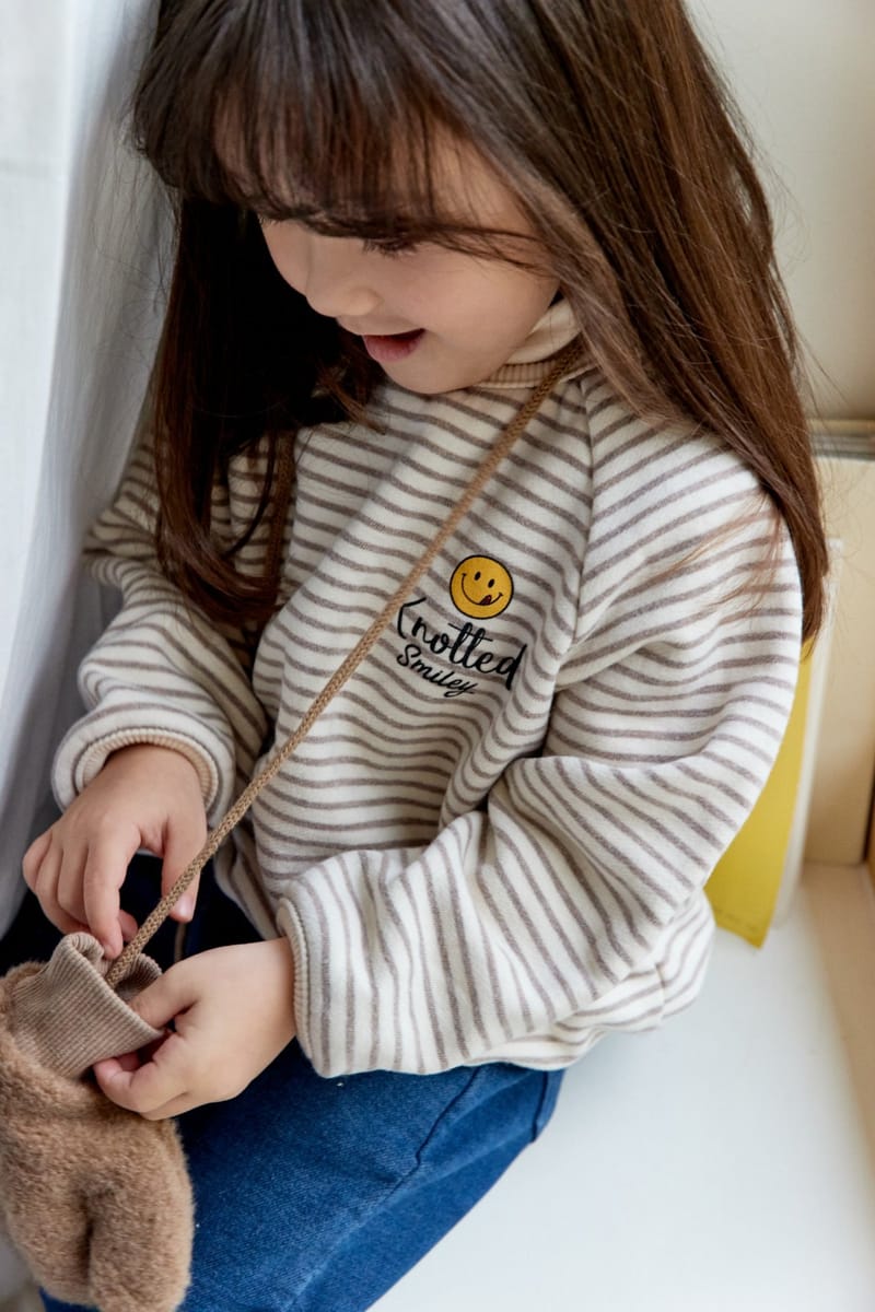 LA CHOUCHOU - Korean Children Fashion - #Kfashion4kids - Smile Stripes Tee - 5