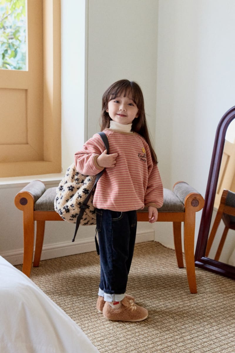 LA CHOUCHOU - Korean Children Fashion - #Kfashion4kids - Smile Stripes Tee - 6