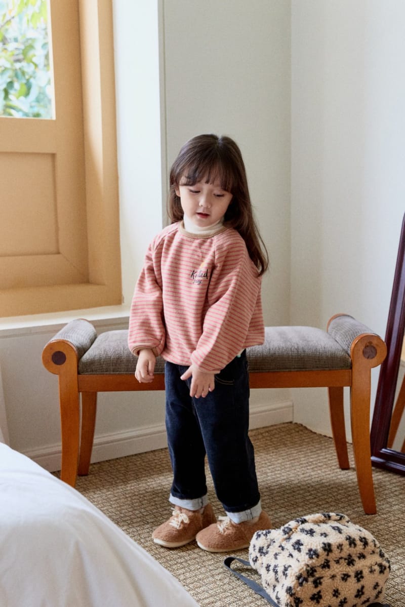 LA CHOUCHOU - Korean Children Fashion - #Kfashion4kids - Smile Stripes Tee - 7