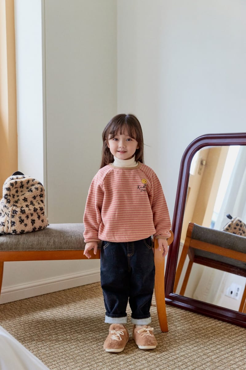 LA CHOUCHOU - Korean Children Fashion - #Kfashion4kids - Smile Stripes Tee - 8