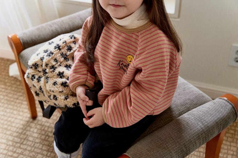 LA CHOUCHOU - Korean Children Fashion - #Kfashion4kids - Smile Stripes Tee - 9