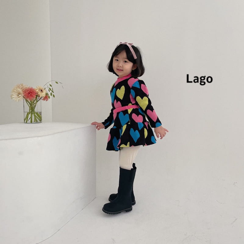 LAGO - Korean Children Fashion - #Kfashion4kids - Heart Knit Top Bottom Set - 11