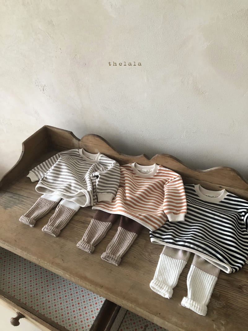 LALA - Korean Children Fashion - #Kfashion4kids - Stripes Sweatshirt - 6