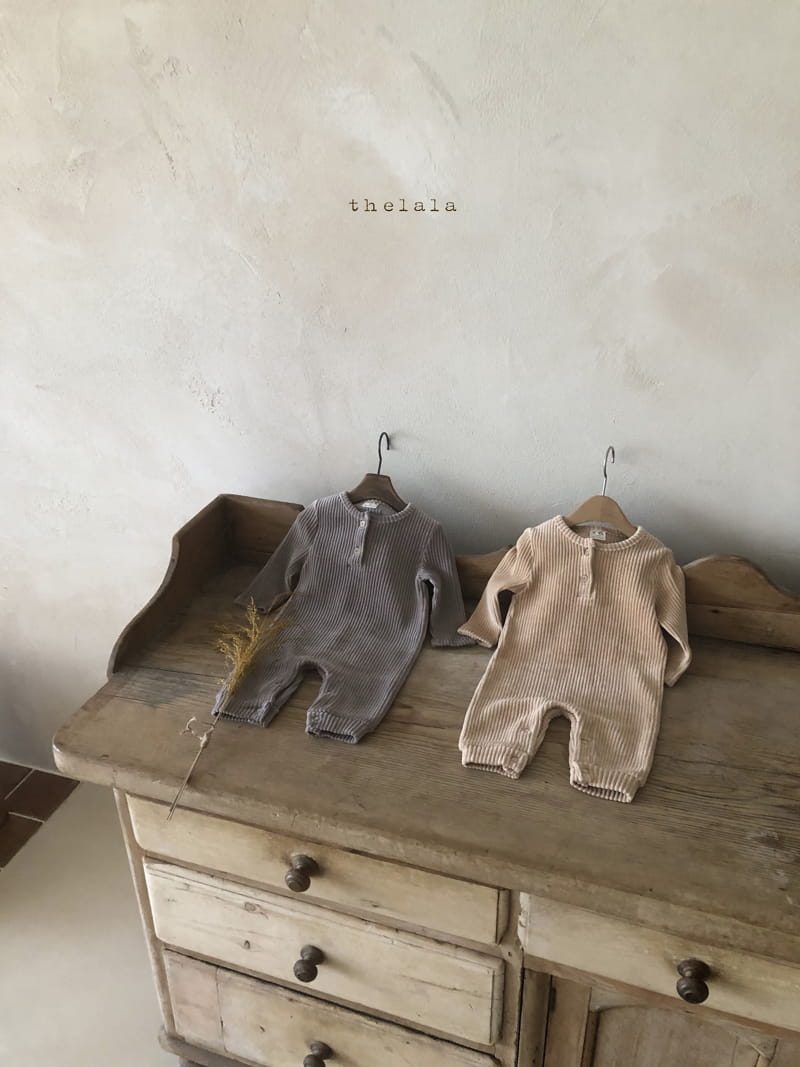 LALA - Korean Children Fashion - #Kfashion4kids - Veloure Rib Bodysuit - 3