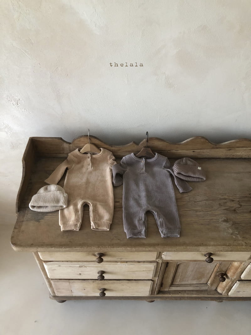 LALA - Korean Children Fashion - #Kfashion4kids - Veloure Rib Bodysuit - 4