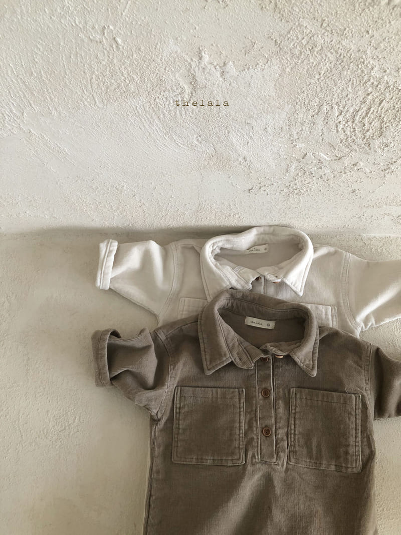 LALA - Korean Children Fashion - #Kfashion4kids - Rib Pocket Bodysuit