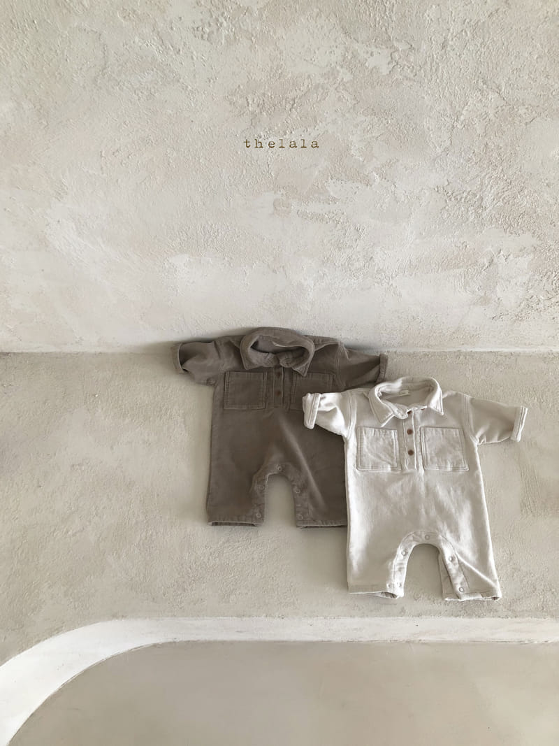 LALA - Korean Children Fashion - #Kfashion4kids - Rib Pocket Bodysuit - 2
