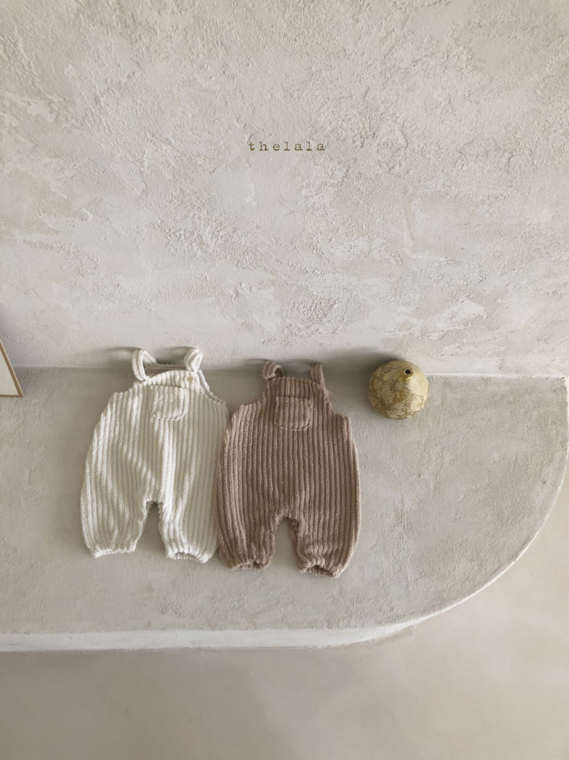 LALA - Korean Children Fashion - #Kfashion4kids - Wood Dungaree Bodysuit