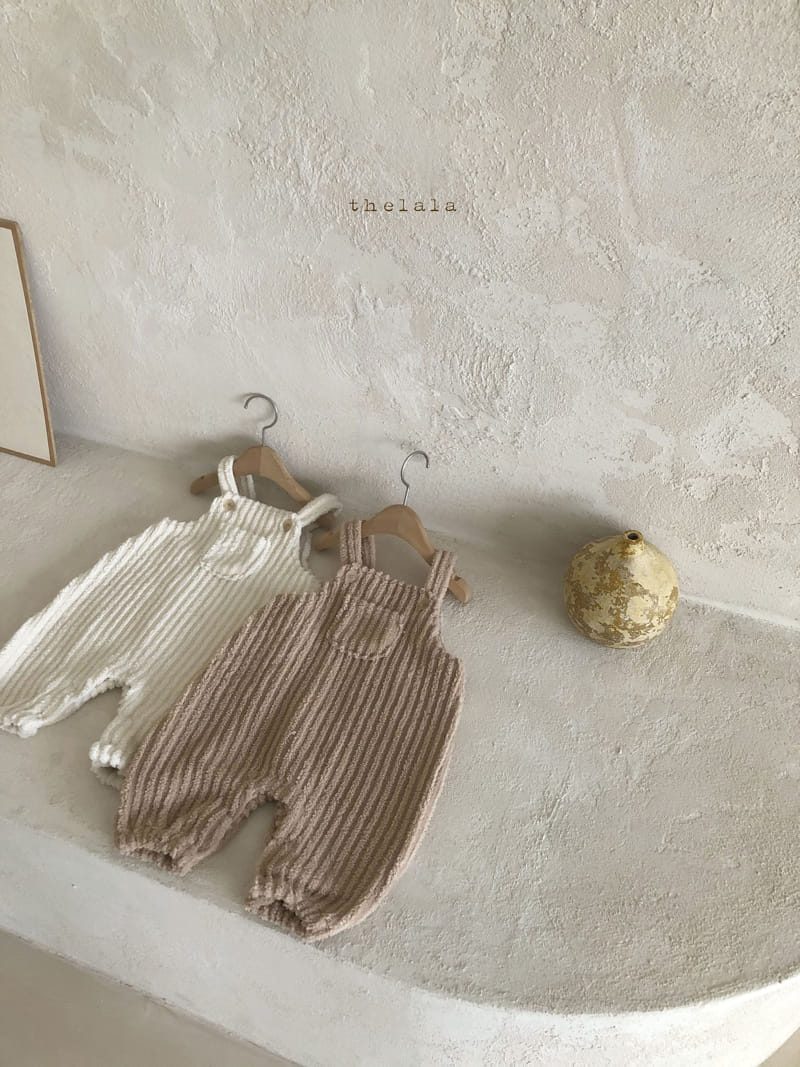 LALA - Korean Children Fashion - #Kfashion4kids - Wood Dungaree Bodysuit - 3