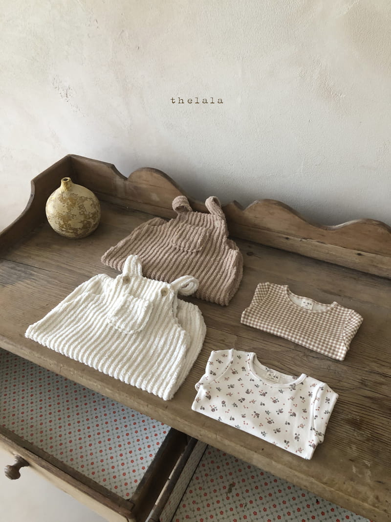 LALA - Korean Children Fashion - #Kfashion4kids - Wood Dungaree Bodysuit - 4