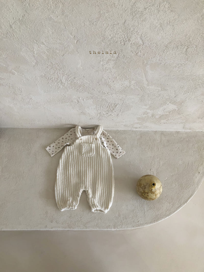 LALA - Korean Children Fashion - #Kfashion4kids - Wood Dungaree Bodysuit - 6