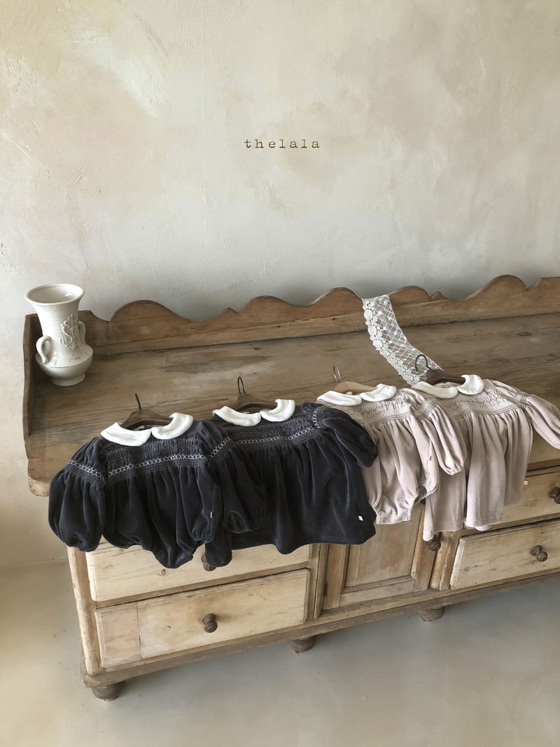LALA - Korean Children Fashion - #Kfashion4kids - Velvet One-piece