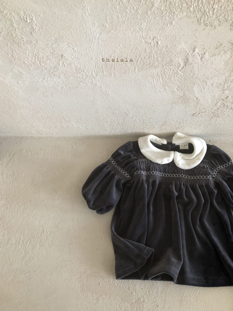 LALA - Korean Children Fashion - #Kfashion4kids - Velvet One-piece - 10