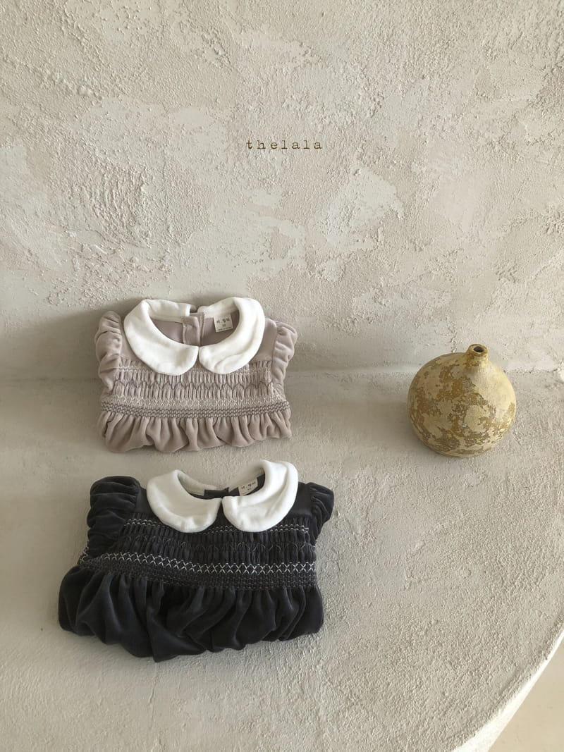 LALA - Korean Children Fashion - #Kfashion4kids - Velvet One-piece - 12