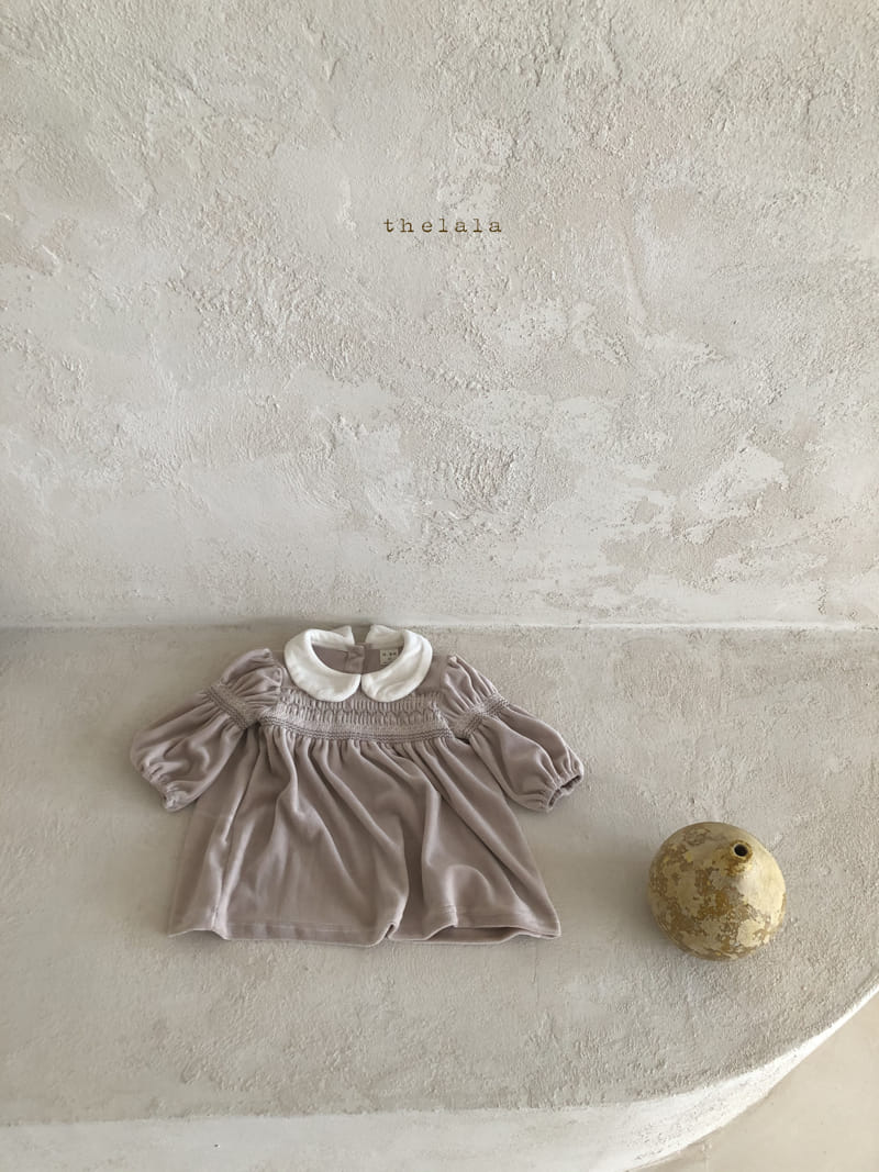 LALA - Korean Children Fashion - #Kfashion4kids - Velvet One-piece - 6