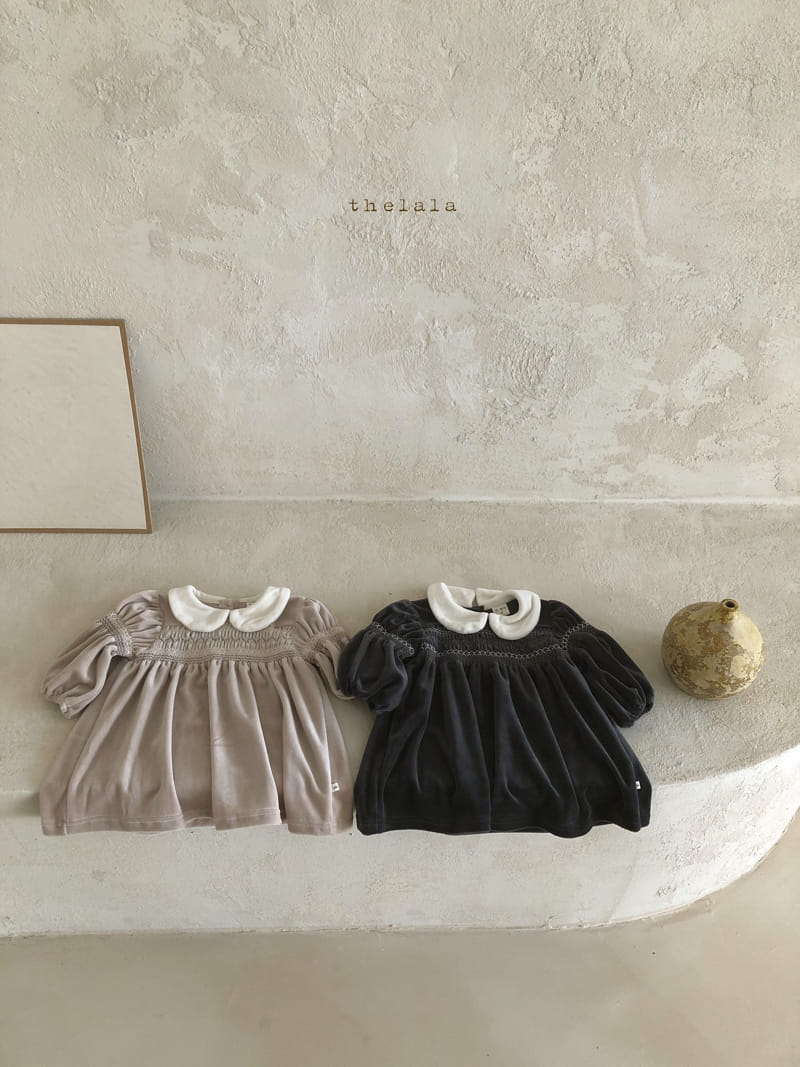 LALA - Korean Children Fashion - #Kfashion4kids - Velvet One-piece - 7