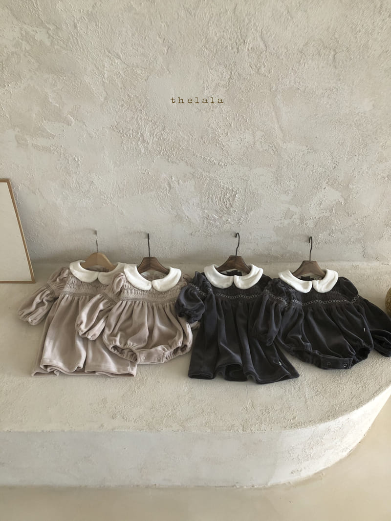 LALA - Korean Children Fashion - #Kfashion4kids - Velvet One-piece - 8