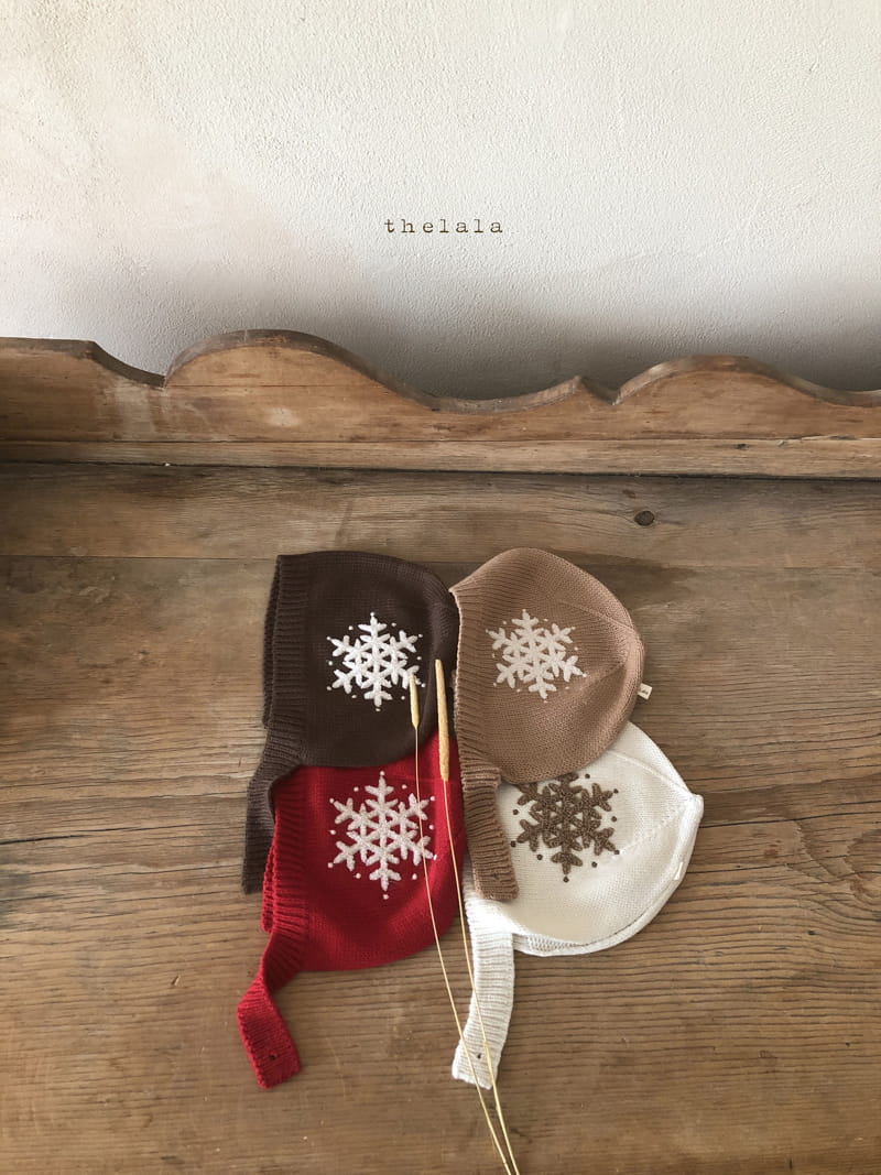 LALA - Korean Children Fashion - #Kfashion4kids - Snow Flower Knit Bonnet - 11