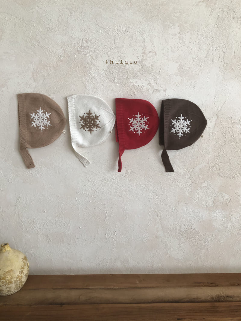 LALA - Korean Children Fashion - #Kfashion4kids - Snow Flower Knit Bonnet - 12