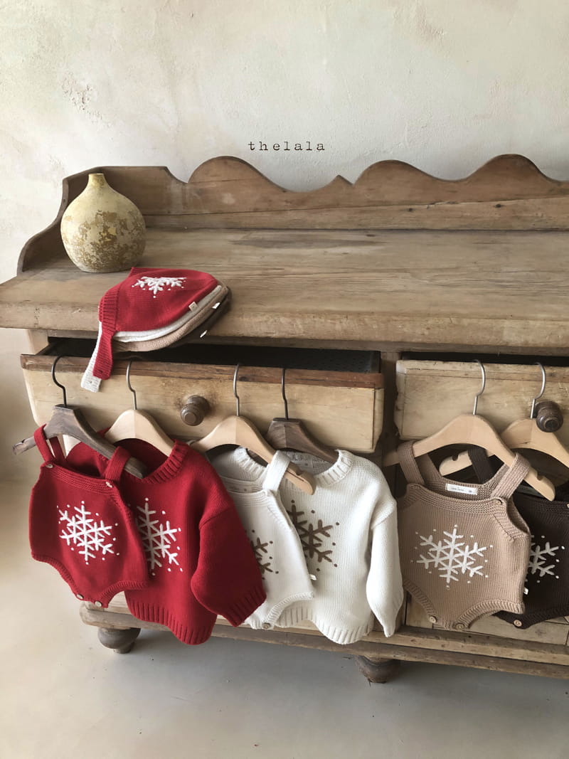 LALA - Korean Children Fashion - #Kfashion4kids - Flower Snow Knit Tee - 6