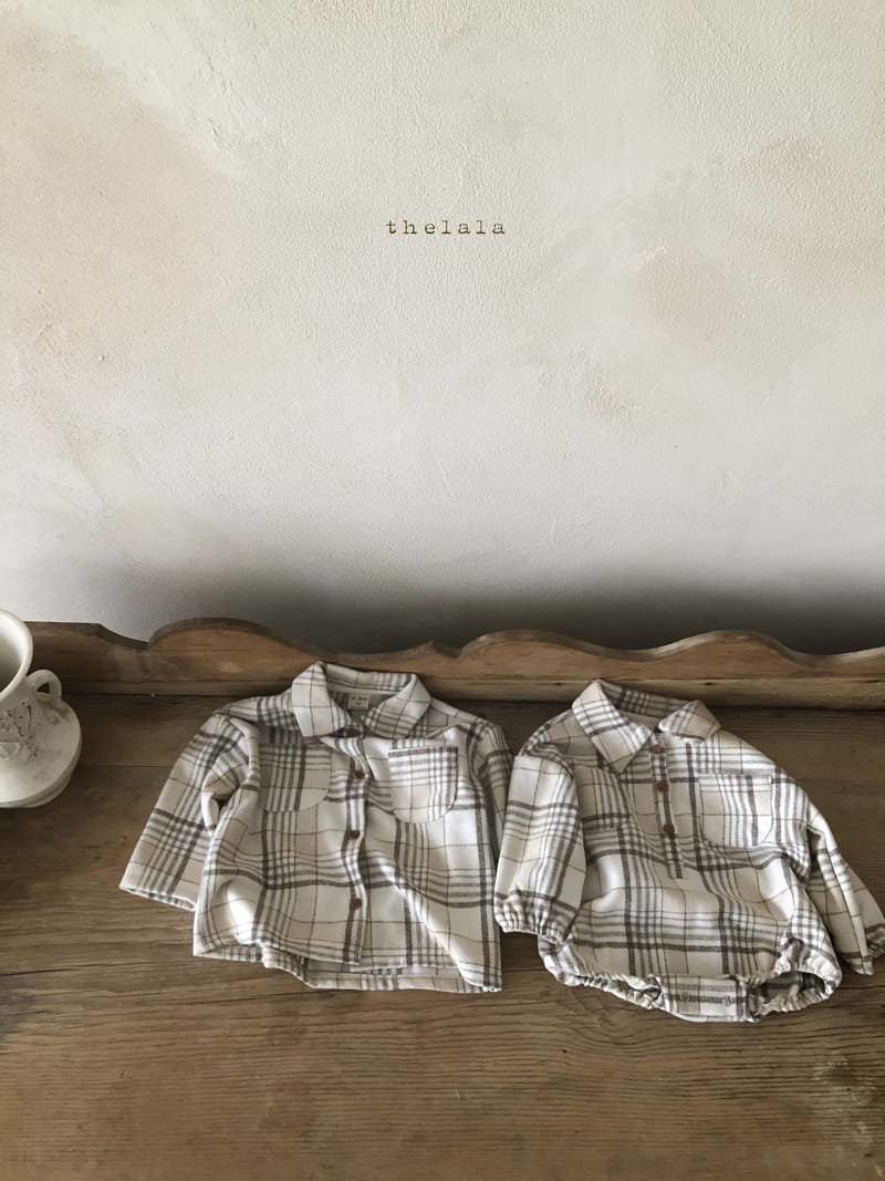 LALA - Korean Children Fashion - #Kfashion4kids - Check Bodysuit - 4