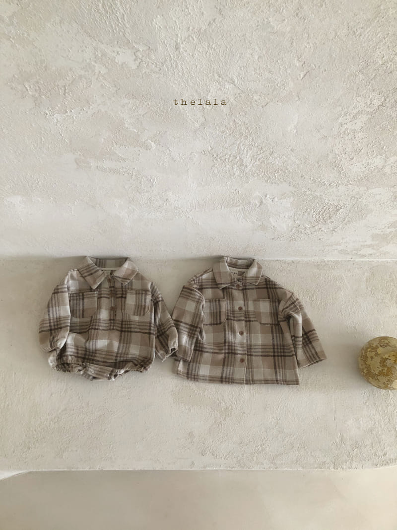 LALA - Korean Children Fashion - #Kfashion4kids - Check Bodysuit - 5