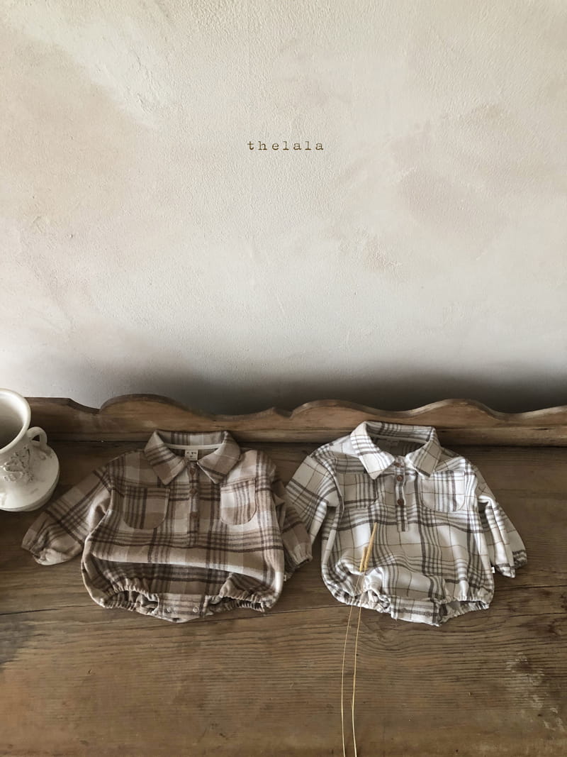 LALA - Korean Children Fashion - #Kfashion4kids - Check Bodysuit - 6