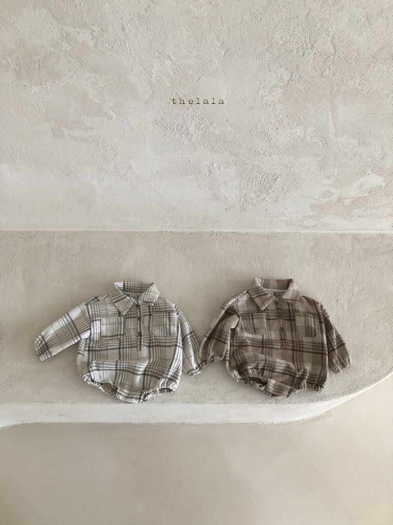 LALA - Korean Children Fashion - #Kfashion4kids - Check Bodysuit - 8
