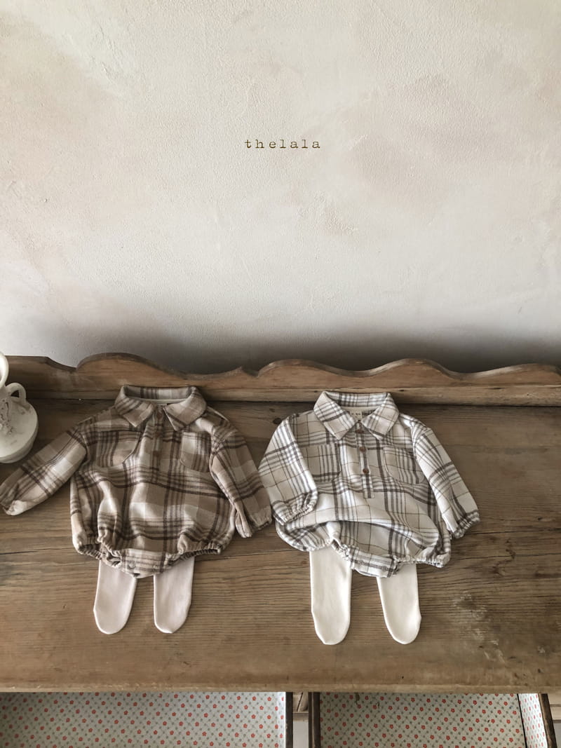 LALA - Korean Children Fashion - #Kfashion4kids - Check Bodysuit - 9