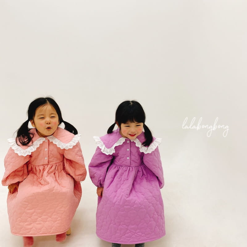 LALABONGBONG - Korean Children Fashion - #Kfashion4kids - Quilting One-piece