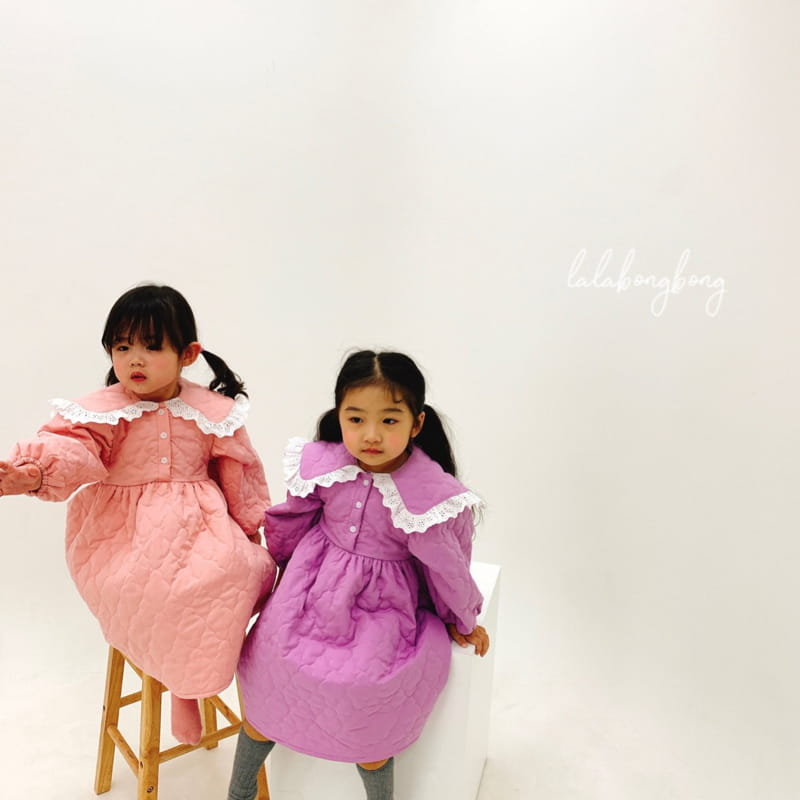 LALABONGBONG - Korean Children Fashion - #Kfashion4kids - Quilting One-piece - 4