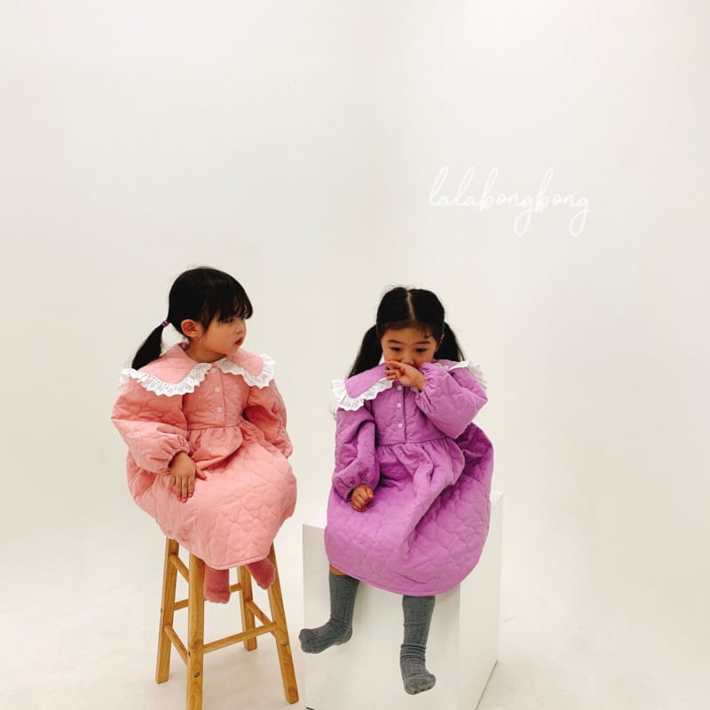 LALABONGBONG - Korean Children Fashion - #Kfashion4kids - Quilting One-piece - 5