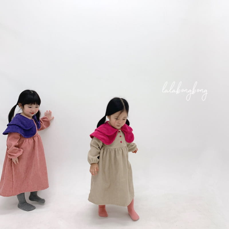 LALABONGBONG - Korean Children Fashion - #Kfashion4kids - Cozy Collar One-piece - 5
