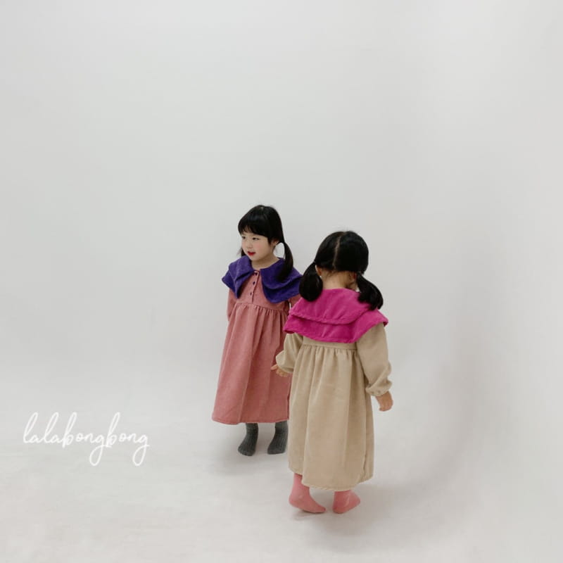 LALABONGBONG - Korean Children Fashion - #Kfashion4kids - Cozy Collar One-piece - 6