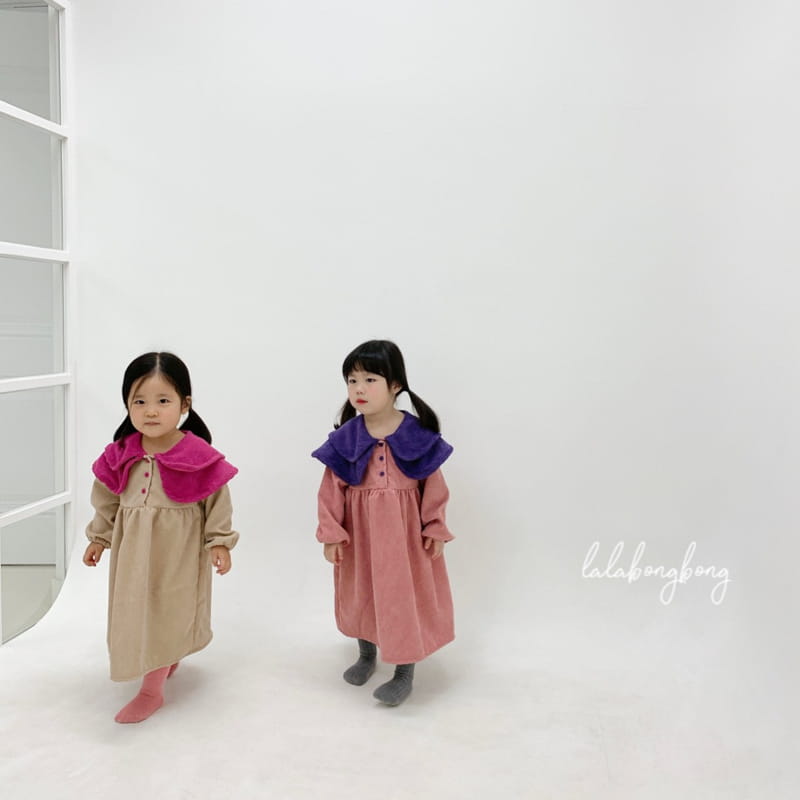 LALABONGBONG - Korean Children Fashion - #Kfashion4kids - Cozy Collar One-piece - 8