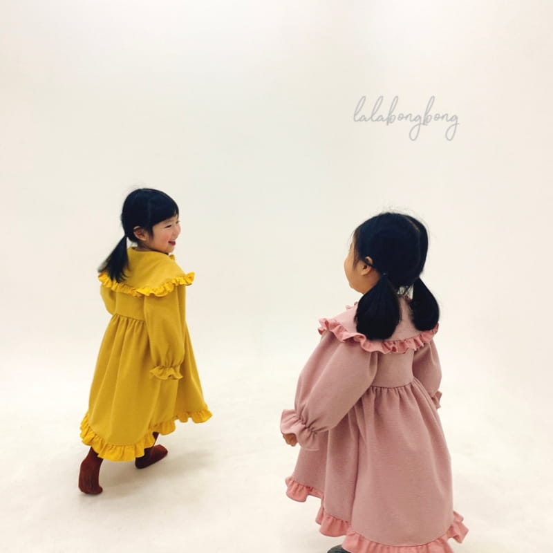 LALABONGBONG - Korean Children Fashion - #Kfashion4kids - Pretty Collar One-piece