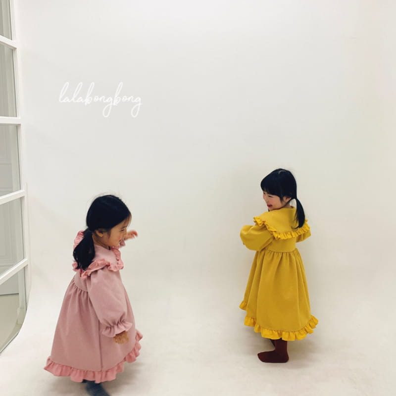 LALABONGBONG - Korean Children Fashion - #Kfashion4kids - Pretty Collar One-piece - 3