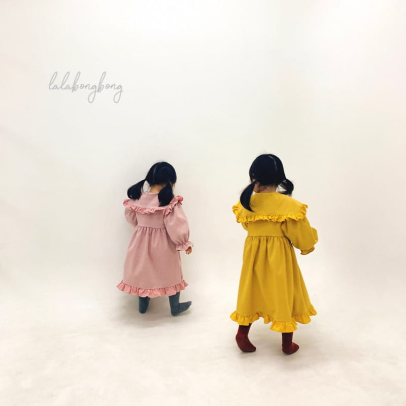 LALABONGBONG - Korean Children Fashion - #Kfashion4kids - Pretty Collar One-piece - 4