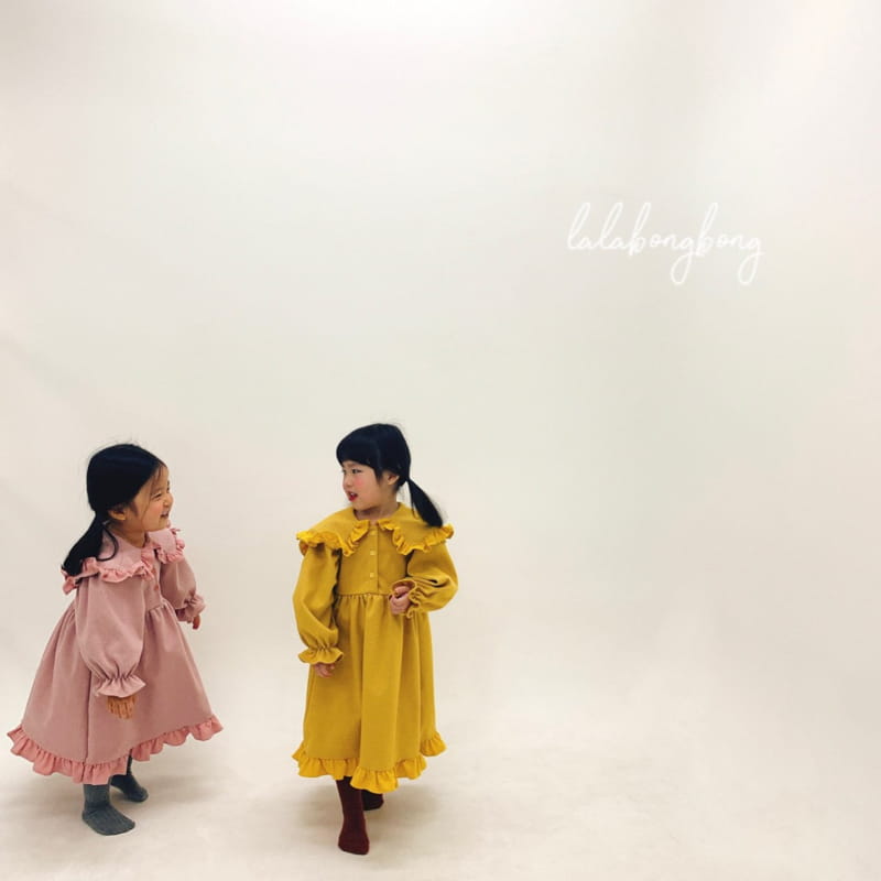 LALABONGBONG - Korean Children Fashion - #Kfashion4kids - Pretty Collar One-piece - 5
