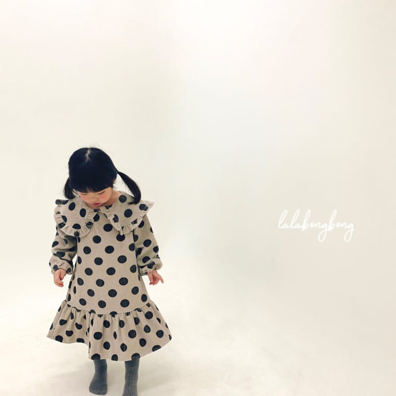 LALABONGBONG - Korean Children Fashion - #Kfashion4kids - Rib Dot One-piece - 10
